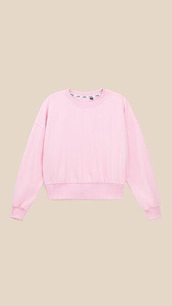 Купить Свитшот однотонный женский LAWA WBC02460 XS Розовый Артикул: 2000999539633 Фото №7