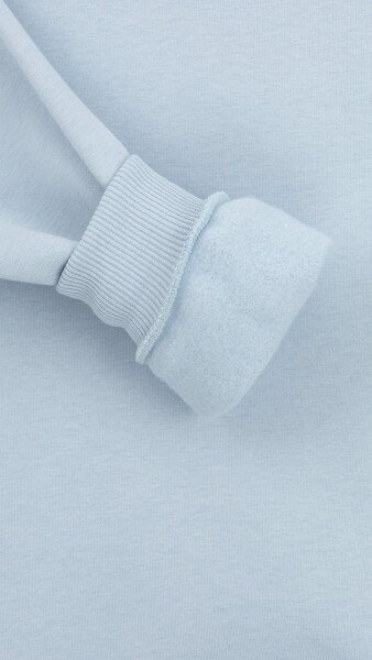 Купить Свитшот однотонный женский On me Onme-106 XS Голубой Артикул: 2000999330902 Фото №9