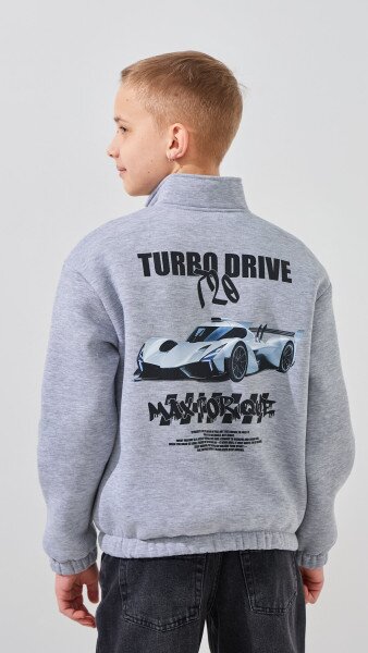 Купити Світшот з принтом для хлопчика LAWA P-BB02329 146 см Сірий Артикул: 2000999383182 Фото №5