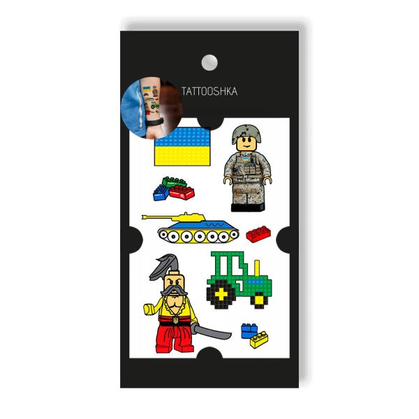 Купить Тату Tattooshka "Герои конструктор" L-58 (4825800010143) Артикул: 4825800010143 Фото №1