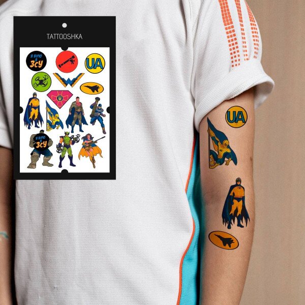Купить Тату набор Tattooshka "Супергерои" LB-146 (4825800010211) Артикул: 4825800010211 Фото №2