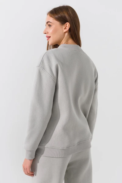 Купить Толстовка однотонная женская Crep 3093-K S Оливковый Артикул: 2000990776136 Фото №5