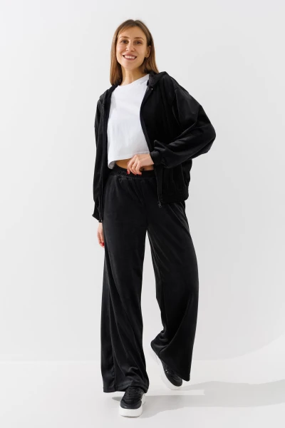 Купити Толстовка однотонна жіноча LAWA K-WBC02303 XS Чорний Артикул: 2000990970015 Фото №2