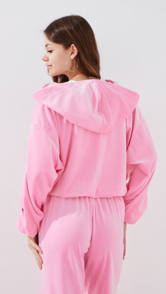 Купити Толстовка однотонна жіноча LAWA K-WBC02303 XS Рожевий Артикул: 2000999447549 Фото №6