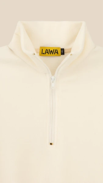Купити Толстовка однотонна жіноча LAWA WBC02473 L Молочний Артикул: 2888000022646 Фото №8