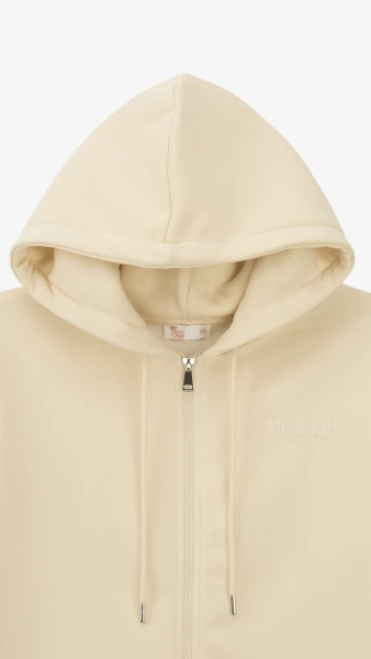 Купити Толстовка однотонна жіноча On me onme-100 4XL Вершковий Артикул: 2000999362798 Фото №8