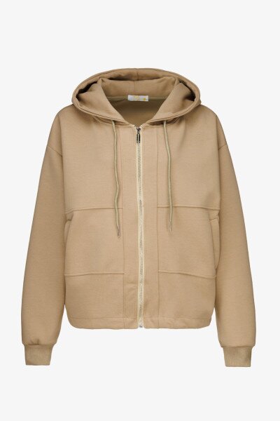 Купить Толстовка однотонная женская 24-103 4XL Оливковый Артикул: 2000990652591 Фото №7