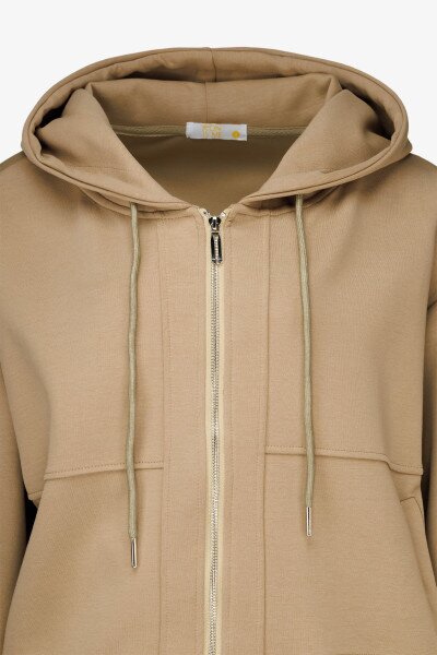 Купить Толстовка однотонная женская 24-103 4XL Оливковый Артикул: 2000990652591 Фото №8