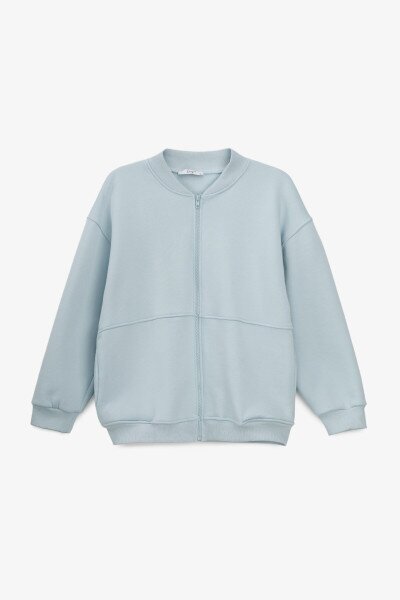 Купити Толстовка однотонна жіноча Crep 3093-K XS Блакитний Артикул: 2000990776082 Фото №7