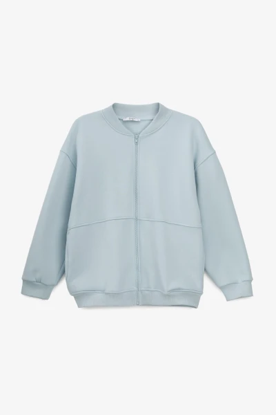 Купить Толстовка однотонная женская Crep 3093-K M Голубой Артикул: 2000990776105 Фото №7