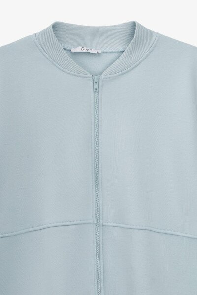 Купити Толстовка однотонна жіноча Crep 3093-K XS Блакитний Артикул: 2000990776082 Фото №8
