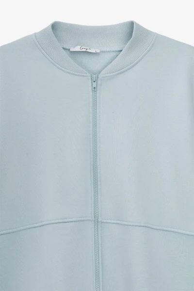 Купить Толстовка однотонная женская Crep 3093-K M Голубой Артикул: 2000990776105 Фото №8