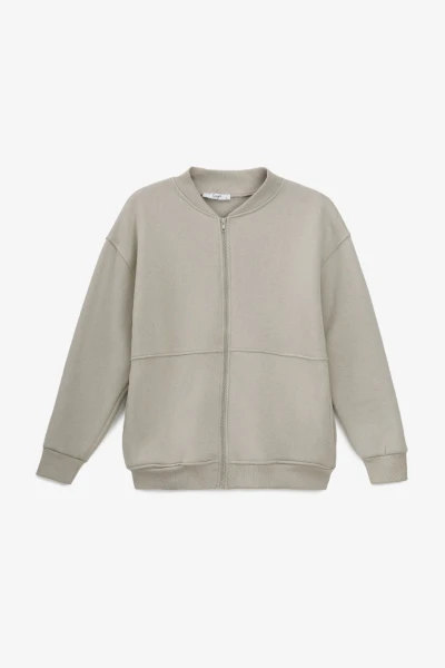 Купить Толстовка однотонная женская Crep 3093-K S Оливковый Артикул: 2000990776136 Фото №7