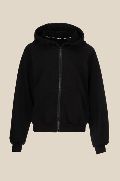 Купить Толстовка однотонная женская LAWA WBC02379 XS Черный Артикул: 2000990479716 Фото №6