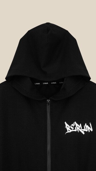 Купить Толстовка с принтом мужская LAWA P-MT02309 XL Черный Артикул: 2888000028020 Фото №9