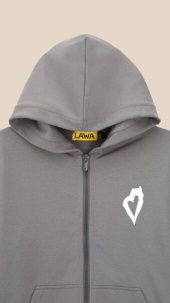 Купить Толстовка с принтом для девочки LAWA P-GB02343 140 см Графитовый Артикул: 2000999564109 Фото №7