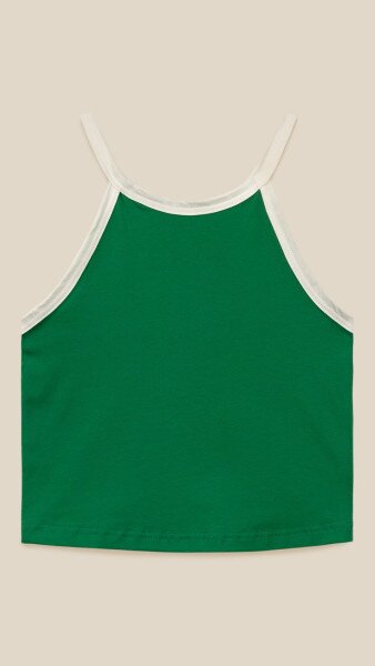 Купить Топ однотонный для девочки LAWA GTC02315 134 см Зелено-молочный Артикул: 2000999216350 Фото №7