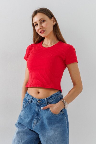 Купить Топ однотонный женский 200284 S/M Коралловый Артикул: 2000990998392 Фото №1