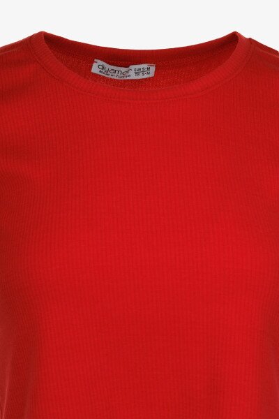 Купить Топ однотонный женский 80677 L/XL Красный Артикул: 2000990998149 Фото №2