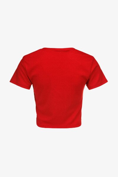 Купить Топ однотонный женский 80677 L/XL Красный Артикул: 2000990998149 Фото №3