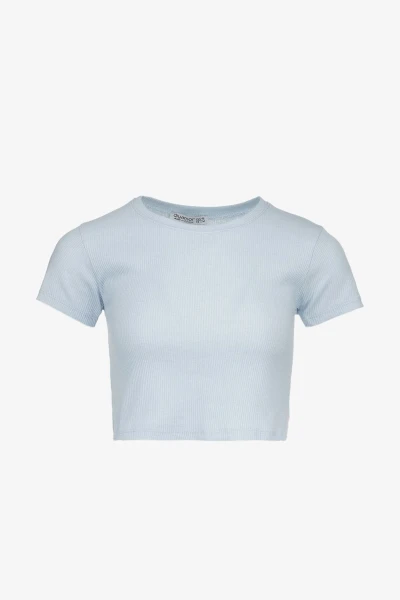 Топ однотонний жіночий  80677 L/XL Світло-блакитний  Фото №0
