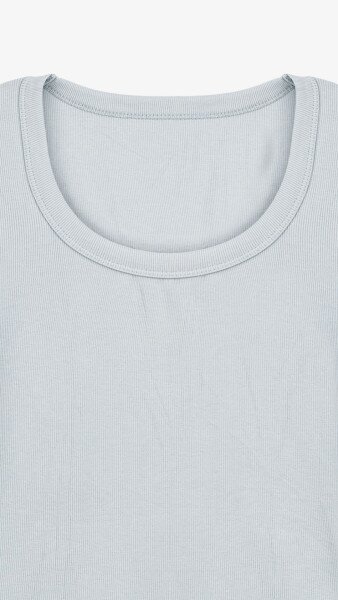 Купить Топ однотонный женский Bclothing 8854 M Голубой Артикул: 2000999178641 Фото №8