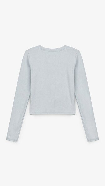 Купить Топ однотонный женский Bclothing 8854 M Голубой Артикул: 2000999178641 Фото №10