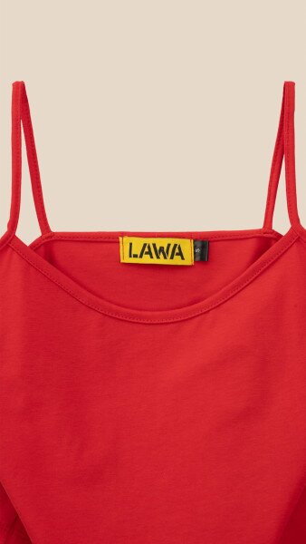 Купить Топ однотонный женский LAWA WBC02381 XS Красный Артикул: 2000999483820 Фото №9