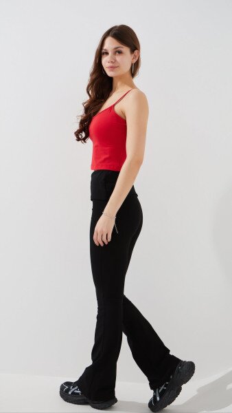 Купить Топ однотонный женский LAWA WBC02381 XS Красный Артикул: 2000999483820 Фото №4