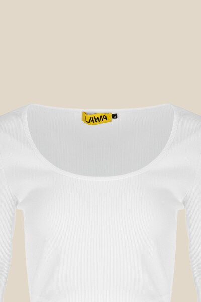 Купить Топ однотонный женский LAWA WTC02435 2XS Белый Артикул: 2000999166006 Фото №8