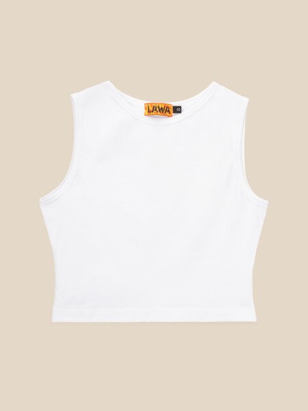 Купити Топ однотонний жіночий LAWA WBC02380 XS Білий Артикул: 2000990547897 Фото №6
