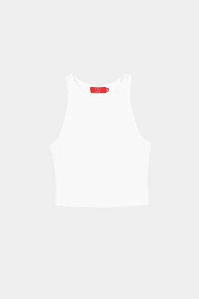 Купити Топ однотонний жіночий LAWA CTM WBC02310 L Білий Артикул: 2000989905011 Фото №8
