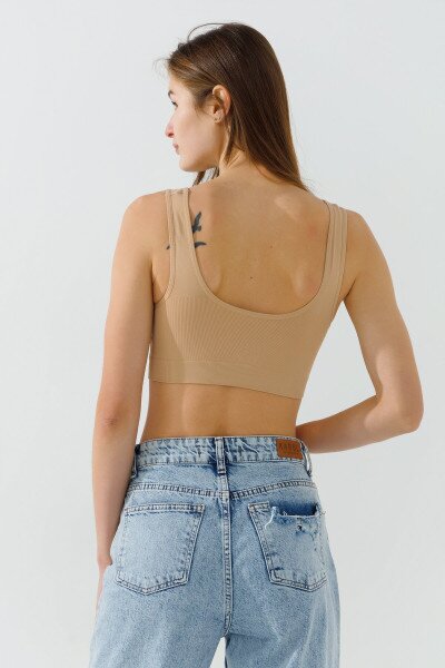 Купить Топ спортивный 3005-3 XL/2XL Бежевый Артикул: 2000990876669 Фото №4