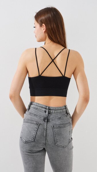 Купити Топ жіночий CY9606 One Size Чорний Артикул: 2000999516986 Фото №3