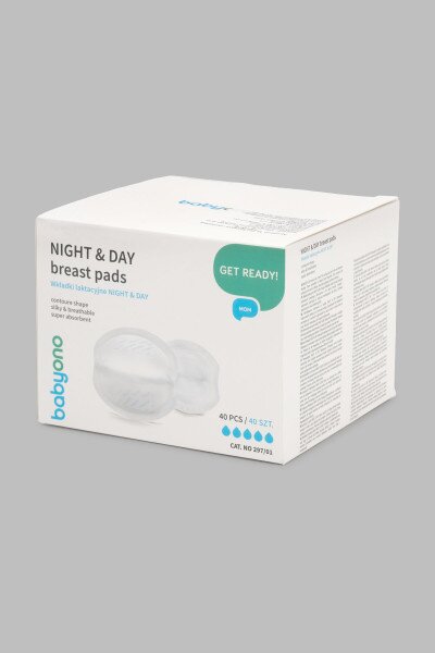 Купить Вкладыши лактационные "DAY & NIGHT" 40шт BabyOno 297/01 Разноцветный (2000990055804) Артикул: 2000990055804 Фото №1