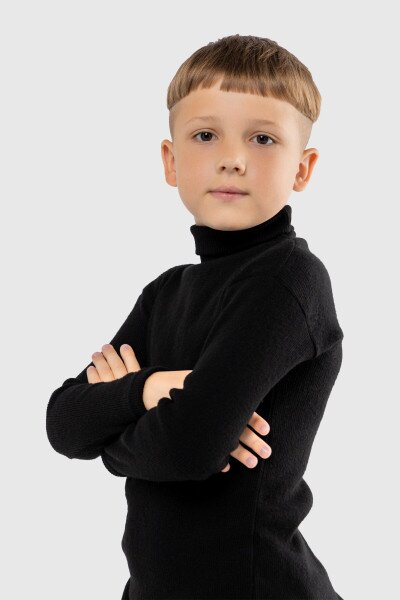 Купить Водолазка однотонная Happy Kids 58 110 см Черный (2000989741541W) Артикул: 2000989741541 Фото №10