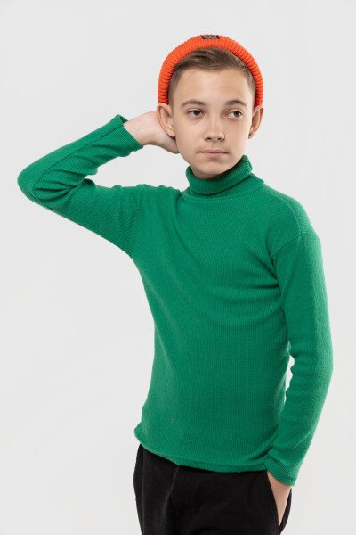 Купить Водолазка однотонная Happy Kids 912 146 см Зеленый (2000989741893W) Артикул: 2000989741893 Фото №9