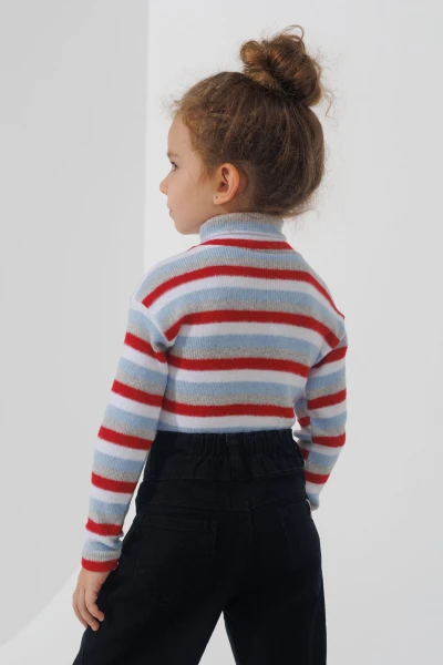 Водолазка с узором детская Happy Kids 4480 110 см Бордовый (2000990608307W)  Фото №2