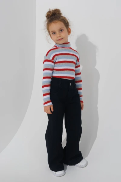 Водолазка с узором детская Happy Kids 4480 110 см Бордовый (2000990608307W)  Фото №1