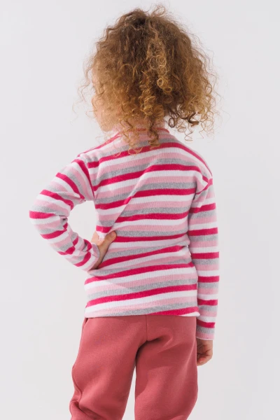 Водолазка с узором детская Happy Kids 4480 110 см Розовый (2000990608420W)  Фото №3