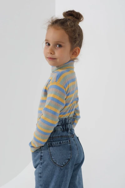 Водолазка з візерунком дитяча Happy Kids 4480 110 см Жовто- блакитний (2000990608383W)  Фото №2