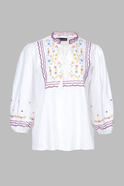 Купити Вишиванка сорочка жіноча Park karon 23009 38 Білий (2000990485472A) Артикул: 2000990485472 Фото №9
