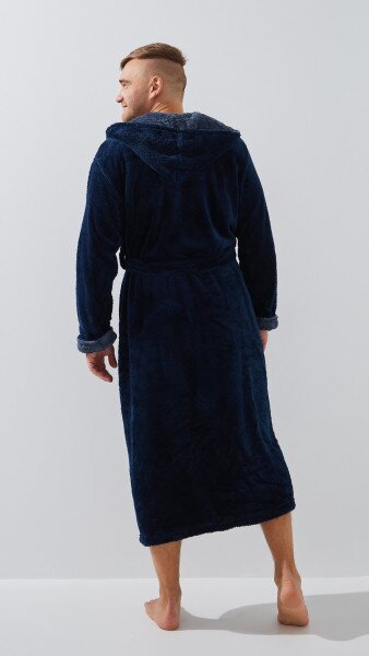 Купити Халат чоловічий 320/13 XL Синий Артикул: 2000999320873 Фото №4