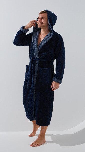 Купити Халат чоловічий 320/13 XL Синий Артикул: 2000999320873 Фото №2