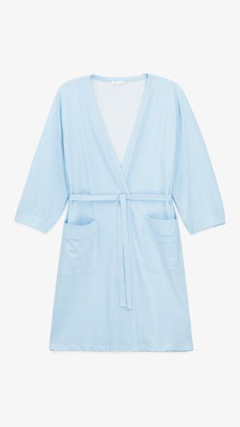 Купить Халат женский Nicoletta 83685 S Голубой Артикул: 2000999543746 Фото №6