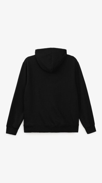 Купити Худі однотонний чоловічий GENUA 1505 S Чорний Артикул: 2000999343988 Фото №11