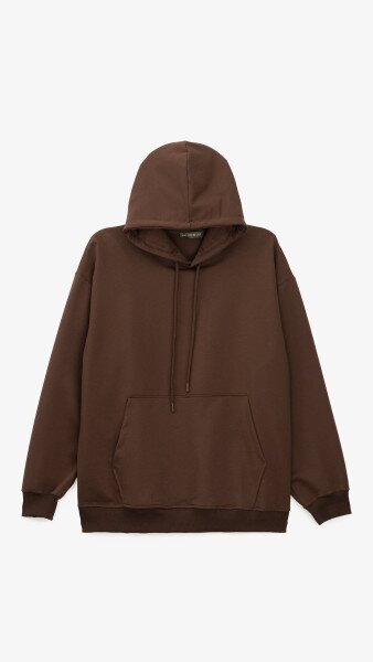 Купить Худи однотонный мужской GENUA G01223-0005 S Коричневый Артикул: 2000999474125 Фото №7
