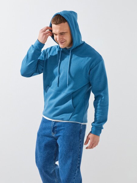 Купить Худи однотонный мужской GENUA G01223-0005 S Синий Артикул: 2000999533822 Фото №3