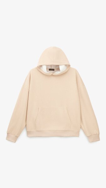 Купить Худи однотонный мужской GENUA G01223-0007 S Бежевый Артикул: 2000999394423 Фото №7