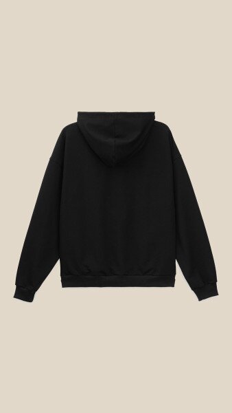 Купить Худи однотонный мужской LAWA MBC02408 S Черный Артикул: 2000999510045 Фото №11